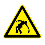 Drunken people warning sign